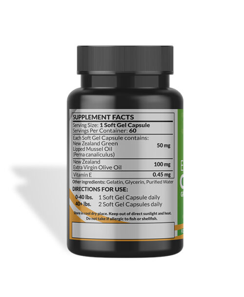 Essential OMEGAS GreenLipped Mussel Pet Joint Supplement