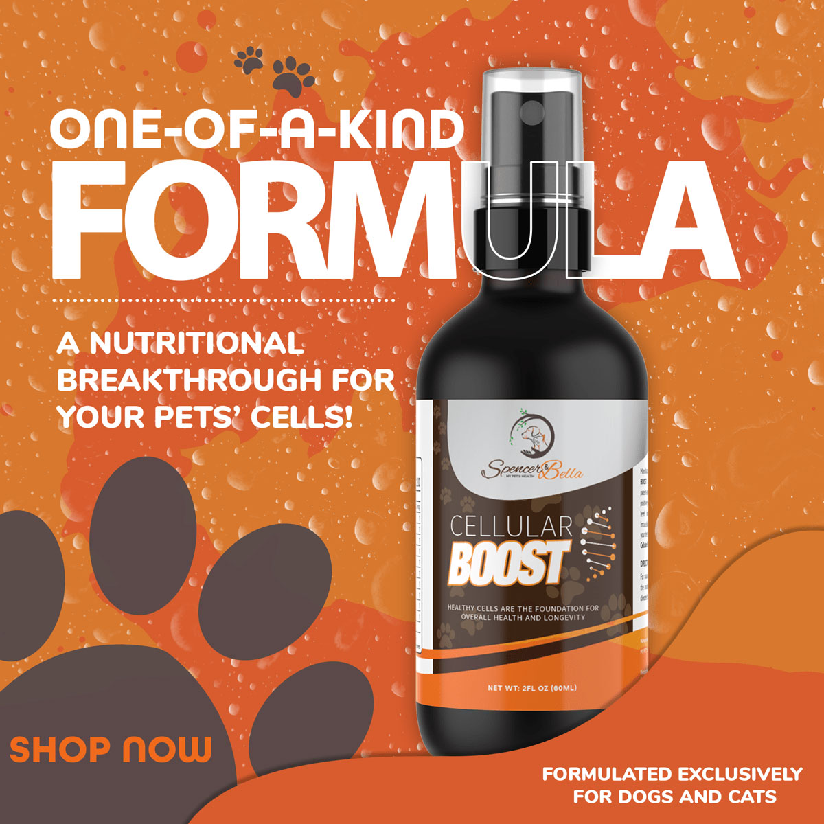 Cellular BOOST a nutritional breakthrough for your pes cells and has been molecularly charged through a patent-applied proprietary manufacturing process. It is a support system to maximize nutrient efficiency in the body.